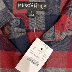 C. Crew Mercantile flannel button down.